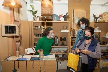 Apertura de la Feria de Artesanía de Navidad del Cabildo de Gran Canaria/TA y Acfi Press.
