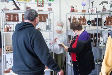 Apertura de la Feria de Artesanía de Navidad del Cabildo de Gran Canaria/TA y Acfi Press.

