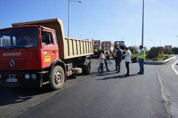 Las obras de asfaltado de la Avenida Joan y Víctor Jara, a buen ritmo/TA.