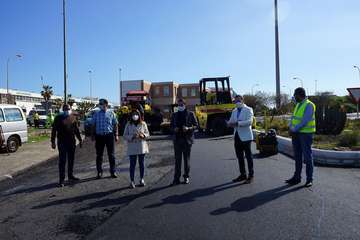 Las obras de asfaltado de la Avenida Joan y Víctor Jara, a buen ritmo/TA.
