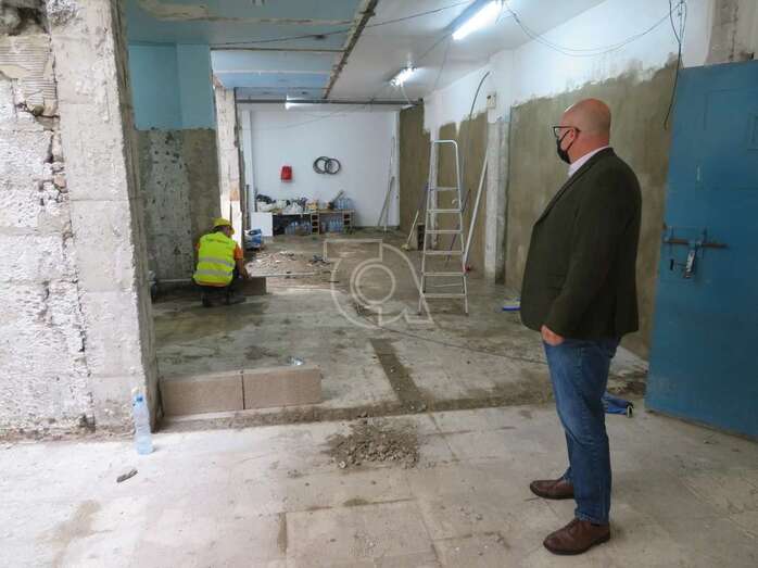 El concejal de Seguridad, Agustín Arencibia, supervisa los trabajos/TA.