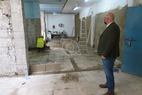 Los trabajos de adecuación de los vestuarios de la Policía Local de Telde, a buen ritmo/TA.