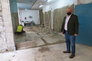 Los trabajos de adecuación de los vestuarios de la Policía Local de Telde, a buen ritmo/TA.