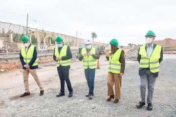 Visita a las obras de ensanche de la carretera de Melenara/Acfi Presss/TA.