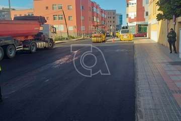  La calle de Alfonso Armas Ayala luce nuevo asfaltado/TA.