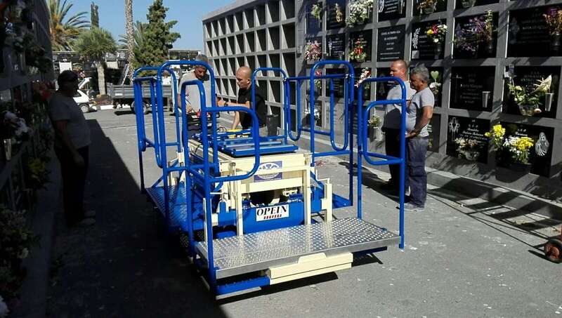 Plataforma elevador portaféretros/TA.