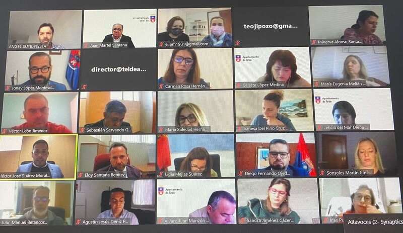 Imagen del Pleno telemático celebrado este jueves / TA