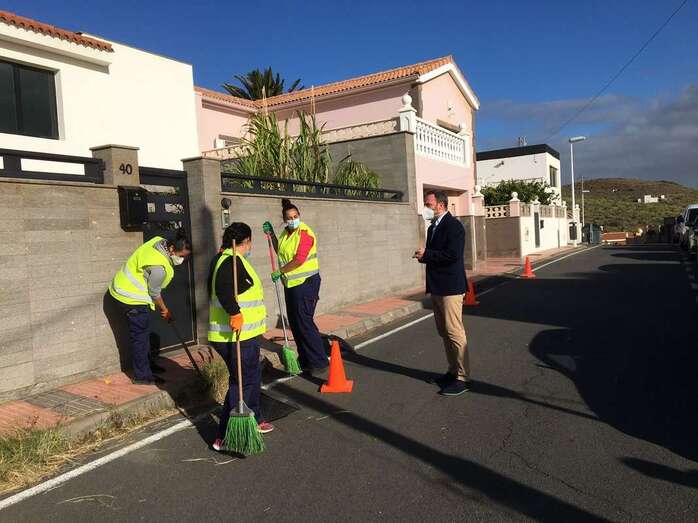 El edil Eloy Santana visitó este jueves los trabajos / TA