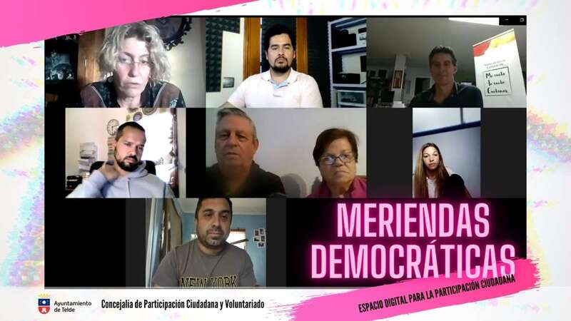 Encuentro telemático de las meriendas democráticas/TA.