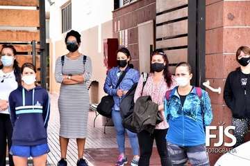 Protesta de los trabajadores del Paco Artiles/TA.