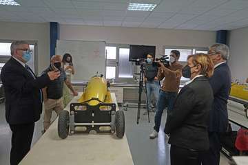 Román Rodríguez, vicepresidente del Gobierno de Canarias, visitó este viernes las instalaciones de la Plocan en Taliarte-Telde/Acfi Press.