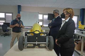 Román Rodríguez, vicepresidente del Gobierno de Canarias, visitó este viernes las instalaciones de la Plocan en Taliarte-Telde/Acfi Press.