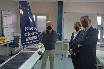 Román Rodríguez, vicepresidente del Gobierno de Canarias, visitó este viernes las instalaciones de la Plocan en Taliarte-Telde/Acfi Press.