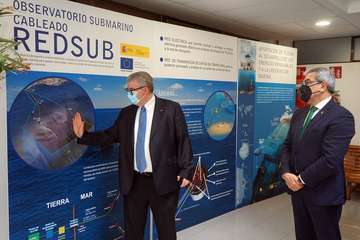 Román Rodríguez, vicepresidente del Gobierno de Canarias, visitó este viernes las instalaciones de la Plocan en Taliarte-Telde/Acfi Press.