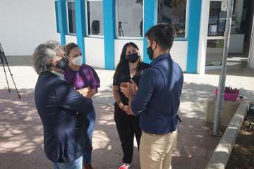 Noemí Santana aborda con Yrichen en Telde las adicciones tecnológicas de los jóvenes/Acfi Press.