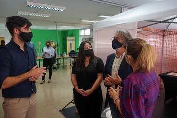 Noemí Santana aborda con Yrichen en Telde las adicciones tecnológicas de los jóvenes/Acfi Press.