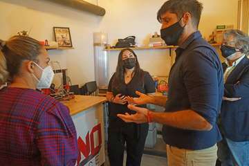 Noemí Santana aborda con Yrichen en Telde las adicciones tecnológicas de los jóvenes/Acfi Press.