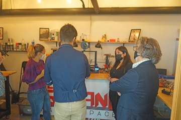 Noemí Santana aborda con Yrichen en Telde las adicciones tecnológicas de los jóvenes/Acfi Press.