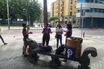 Marcha en la capital grancanaria por la libertad del pueblo saharaui/TA.