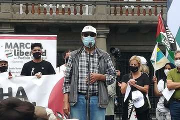 Marcha en la capital grancanaria por la libertad del pueblo saharaui/TA.
