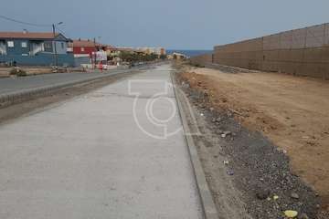 Obras del ensanche de la carretera antigua de Melenara/TA.
