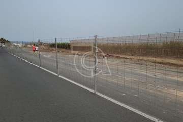 Obras del ensanche de la carretera antigua de Melenara/TA.
