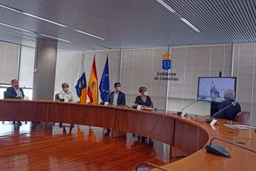 Alejandro Ramos, en la presentación de la campaña de seguridad en el sector de la construcción/TA y Acfi Press.