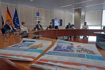 Alejandro Ramos, en la presentación de la campaña de seguridad en el sector de la construcción/TA y Acfi Press.