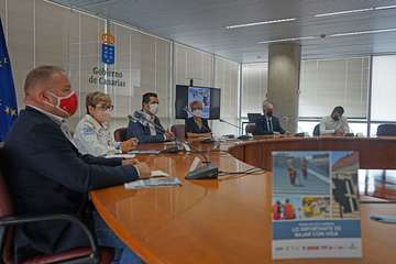 Alejandro Ramos, en la presentación de la campaña de seguridad en el sector de la construcción/TA y Acfi Press.