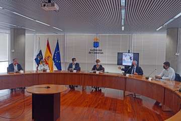 Alejandro Ramos, en la presentación de la campaña de seguridad en el sector de la construcción/TA y Acfi Press.