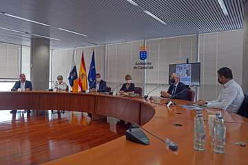 Alejandro Ramos, en la presentación de la campaña de seguridad en el sector de la construcción/TA y Acfi Press.