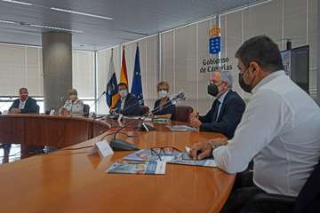 Alejandro Ramos, en la presentación de la campaña de seguridad en el sector de la construcción/TA y Acfi Press.