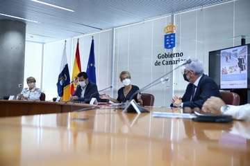 Alejandro Ramos, en la presentación de la campaña de seguridad en el sector de la construcción/TA y Acfi Press.