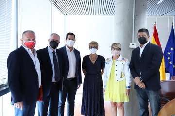 Alejandro Ramos, en la presentación de la campaña de seguridad en el sector de la construcción/TA y Acfi Press.