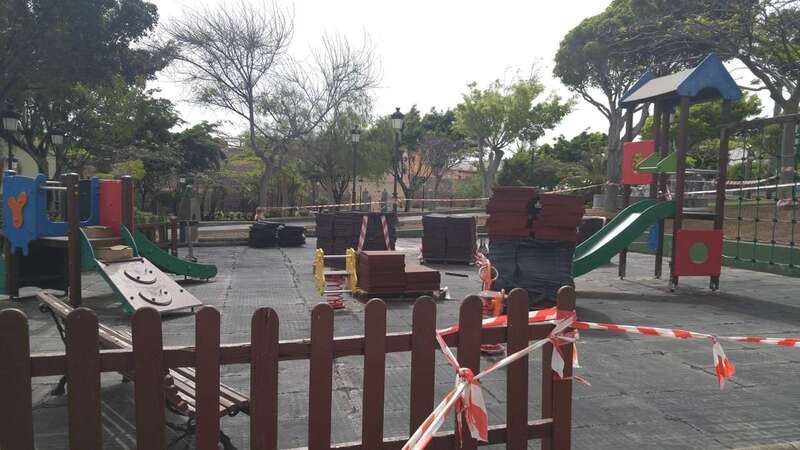 Parque infantil de Arnao, en una imagen de archivo/TA.