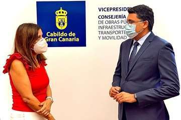 Telde y el Cabildo buscan una solución inmediata al mal estado de la vía de salida desde La Estrella hacia la GC-1/TA.