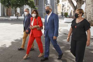 Visita oficial a Telde de Román Rodríguez, vicepresidente del Gobierno de Canarias/TA y Acfi Press.