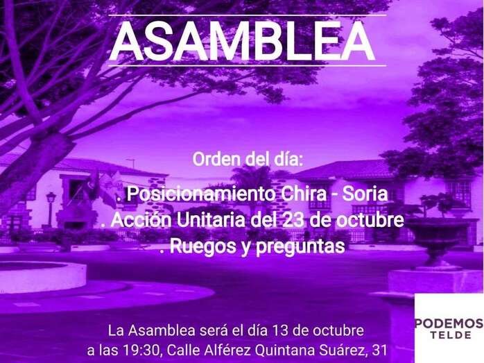 La asamblea tendrá lugar en la sede de la calle Alférez Quintana Suárez / TA