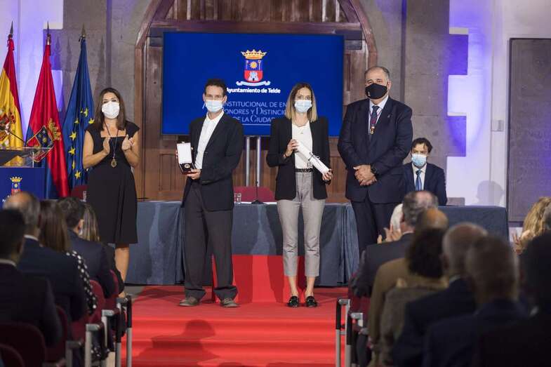 Momento del acto de esta noche en Telde/TA.