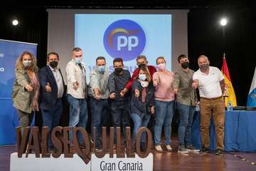 El PP de Telde arropa a Calderín en su elección con nuevo presidente popular en Valsequillo/TA.