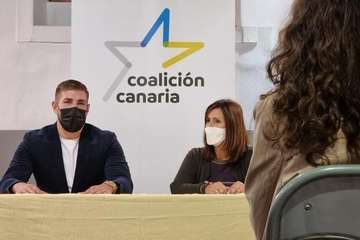 Asamblea de los Jóvenes Nacionalistas de CC de Telde, celebrada este martes en la sede del Círculo Cultural/TA.