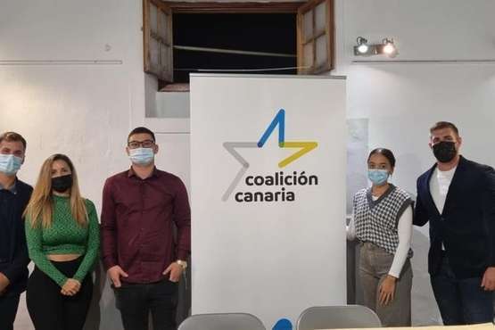 Asamblea de los Jóvenes Nacionalistas de CC de Telde, celebrada este martes en la sede del Círculo Cultural/TA.