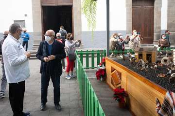 Visita institucional de Antonio Morales, presidente del Cabildo, al municipio de Telde(TA y Francisco Javier Santana.