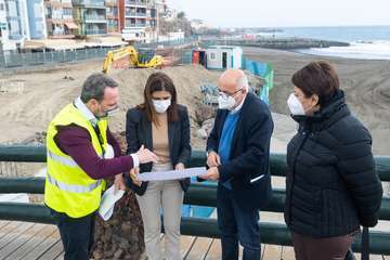 Visita institucional de Antonio Morales, presidente del Cabildo, al municipio de Telde(TA y Francisco Javier Santana.