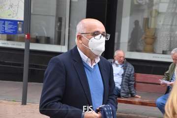 Visita institucional de Antonio Morales, presidente del Cabildo, al municipio de Telde(TA y Francisco Javier Santana.