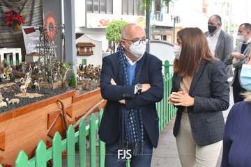 Visita institucional de Antonio Morales, presidente del Cabildo, al municipio de Telde(TA y Francisco Javier Santana.