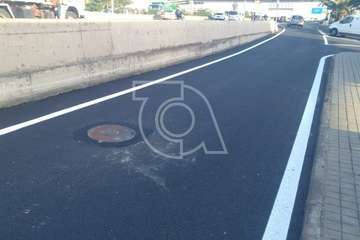 Asfaltado de la salida de La Estrella hacia la GC-1/TA.