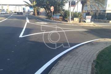 Asfaltado de la salida de La Estrella hacia la GC-1/TA.