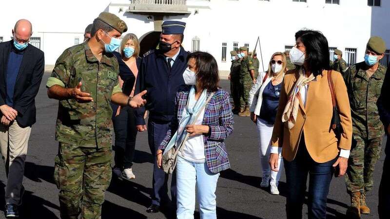 La ministra durante la visita que giró a La Palma semanas atrás/TA.