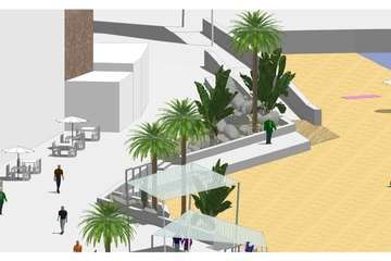 Obras de modernización de la avenida marítima de Melenara/TA.